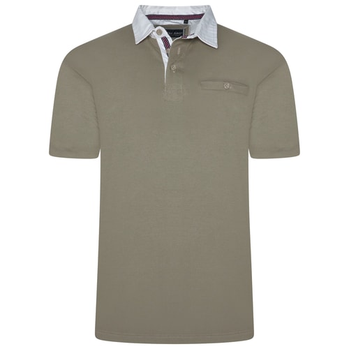 KAM Plain Rugby Poloshirt Laurel Oak